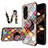 Custodia Silicone Gel Laterale Fantasia Modello Specchio Cover LS3 per Oppo Reno8 T 4G Multicolore