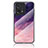 Custodia Silicone Gel Laterale Fantasia Modello Specchio Cover LS4 per Oppo Find X5 5G Viola