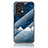 Custodia Silicone Gel Laterale Fantasia Modello Specchio Cover LS4 per Oppo Find X5 Pro 5G Blu