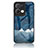 Custodia Silicone Gel Laterale Fantasia Modello Specchio Cover LS4 per Oppo Reno8 Pro+ Plus 5G Blu