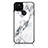 Custodia Silicone Gel Laterale Fantasia Modello Specchio Cover per Google Pixel 5 Bianco