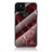 Custodia Silicone Gel Laterale Fantasia Modello Specchio Cover per Google Pixel 5 Rosso