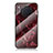 Custodia Silicone Gel Laterale Fantasia Modello Specchio Cover per Huawei Honor 50 Lite Rosso