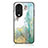 Custodia Silicone Gel Laterale Fantasia Modello Specchio Cover per Huawei Honor 70 5G Verde