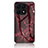 Custodia Silicone Gel Laterale Fantasia Modello Specchio Cover per Huawei Honor 70 Lite 5G Rosso