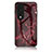 Custodia Silicone Gel Laterale Fantasia Modello Specchio Cover per Huawei Honor 80 5G Rosso