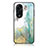 Custodia Silicone Gel Laterale Fantasia Modello Specchio Cover per Huawei Honor X5 Plus Verde