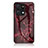 Custodia Silicone Gel Laterale Fantasia Modello Specchio Cover per Huawei Honor X7a Rosso