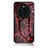 Custodia Silicone Gel Laterale Fantasia Modello Specchio Cover per Huawei Mate 50E Rosso