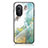 Custodia Silicone Gel Laterale Fantasia Modello Specchio Cover per Huawei Nova 9 SE Verde