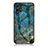 Custodia Silicone Gel Laterale Fantasia Modello Specchio Cover per Nothing Phone 1 Verde