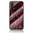 Custodia Silicone Gel Laterale Fantasia Modello Specchio Cover per OnePlus Nord CE 5G Rosso