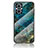 Custodia Silicone Gel Laterale Fantasia Modello Specchio Cover per OnePlus Nord N20 5G Blu