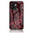 Custodia Silicone Gel Laterale Fantasia Modello Specchio Cover per OnePlus Nord N300 5G Rosso