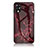 Custodia Silicone Gel Laterale Fantasia Modello Specchio Cover per Oppo A17K Rosso