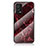 Custodia Silicone Gel Laterale Fantasia Modello Specchio Cover per Oppo A55 4G Rosso