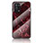 Custodia Silicone Gel Laterale Fantasia Modello Specchio Cover per Oppo A74 5G Rosso