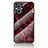 Custodia Silicone Gel Laterale Fantasia Modello Specchio Cover per Oppo A96 5G Rosso