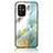 Custodia Silicone Gel Laterale Fantasia Modello Specchio Cover per Oppo F19 Pro+ Plus 5G Verde