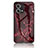 Custodia Silicone Gel Laterale Fantasia Modello Specchio Cover per Oppo F21 Pro 4G Rosso