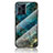 Custodia Silicone Gel Laterale Fantasia Modello Specchio Cover per Oppo Find X3 5G Blu