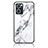 Custodia Silicone Gel Laterale Fantasia Modello Specchio Cover per Oppo Find X5 Lite 5G Bianco