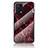 Custodia Silicone Gel Laterale Fantasia Modello Specchio Cover per Oppo K9 5G Rosso