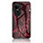 Custodia Silicone Gel Laterale Fantasia Modello Specchio Cover per Oppo Reno10 Pro 5G Rosso