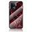 Custodia Silicone Gel Laterale Fantasia Modello Specchio Cover per Oppo Reno5 F Rosso