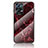 Custodia Silicone Gel Laterale Fantasia Modello Specchio Cover per Oppo Reno7 Pro 5G Rosso