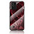 Custodia Silicone Gel Laterale Fantasia Modello Specchio Cover per Realme C11 (2021) Rosso