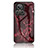 Custodia Silicone Gel Laterale Fantasia Modello Specchio Cover per Realme GT2 Master Explorer Rosso