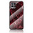 Custodia Silicone Gel Laterale Fantasia Modello Specchio Cover per Realme Narzo 50 4G Rosso