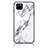 Custodia Silicone Gel Laterale Fantasia Modello Specchio Cover per Realme V3 5G Bianco