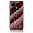 Custodia Silicone Gel Laterale Fantasia Modello Specchio Cover per Realme V3 5G Rosso