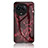 Custodia Silicone Gel Laterale Fantasia Modello Specchio Cover per Realme V50s 5G Rosso