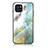 Custodia Silicone Gel Laterale Fantasia Modello Specchio Cover per Samsung Galaxy A03 Verde