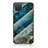 Custodia Silicone Gel Laterale Fantasia Modello Specchio Cover per Samsung Galaxy A12 5G Blu
