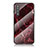 Custodia Silicone Gel Laterale Fantasia Modello Specchio Cover per Samsung Galaxy A41 SC-41A Rosso