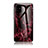 Custodia Silicone Gel Laterale Fantasia Modello Specchio Cover per Samsung Galaxy A71 5G Rosso