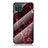 Custodia Silicone Gel Laterale Fantasia Modello Specchio Cover per Samsung Galaxy M12 Rosso