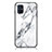 Custodia Silicone Gel Laterale Fantasia Modello Specchio Cover per Samsung Galaxy M31s Bianco