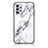 Custodia Silicone Gel Laterale Fantasia Modello Specchio Cover per Samsung Galaxy M32 5G Bianco