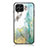 Custodia Silicone Gel Laterale Fantasia Modello Specchio Cover per Samsung Galaxy M33 5G Verde