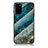 Custodia Silicone Gel Laterale Fantasia Modello Specchio Cover per Samsung Galaxy S20 Plus Blu