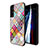 Custodia Silicone Gel Laterale Fantasia Modello Specchio Cover per Samsung Galaxy S21 FE 5G Colorato