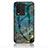 Custodia Silicone Gel Laterale Fantasia Modello Specchio Cover per Vivo iQOO 10 5G Blu