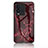 Custodia Silicone Gel Laterale Fantasia Modello Specchio Cover per Vivo iQOO 10 5G Rosso