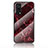 Custodia Silicone Gel Laterale Fantasia Modello Specchio Cover per Vivo iQOO Z3 5G Rosso