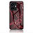 Custodia Silicone Gel Laterale Fantasia Modello Specchio Cover per Vivo iQOO Z6 Lite 5G Rosso